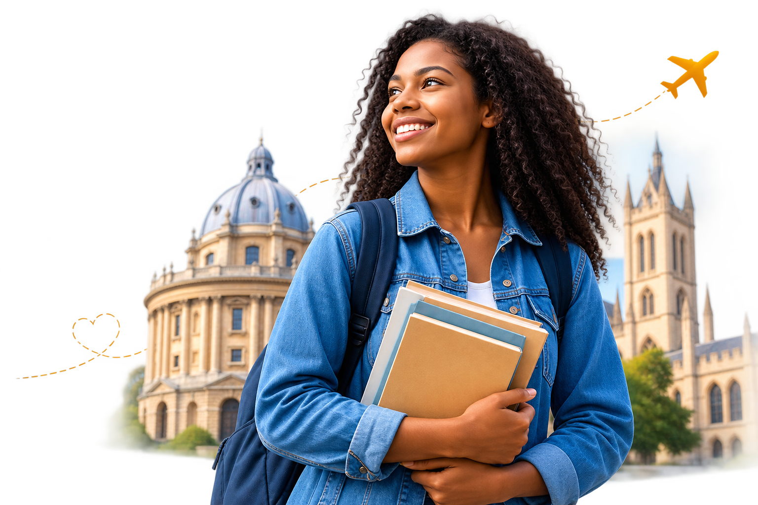 Student preparing to study abroad