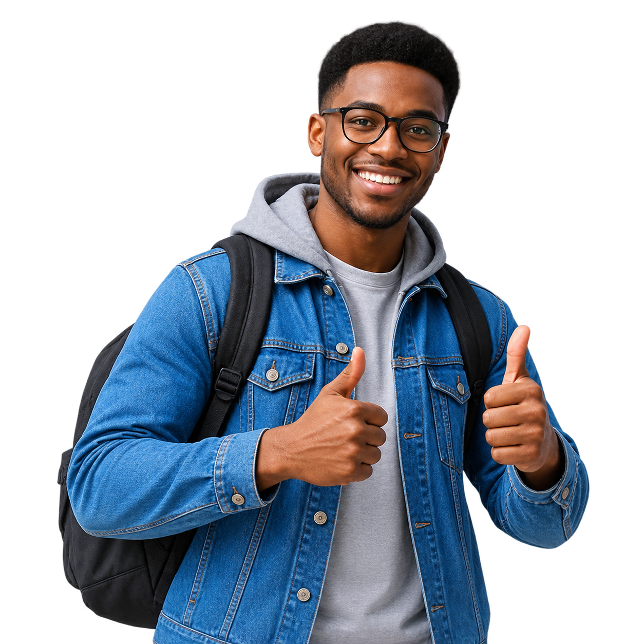 Student ready to study abroad